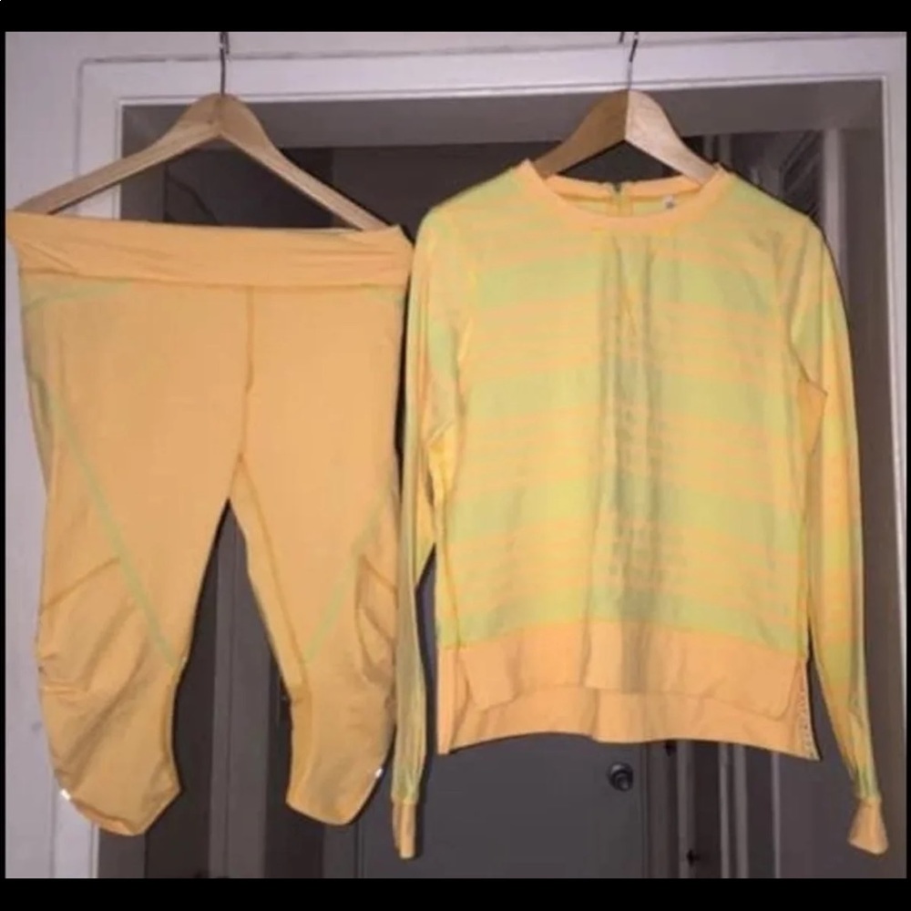 Lululemon Run Pace Leggings And Top Set - image 2